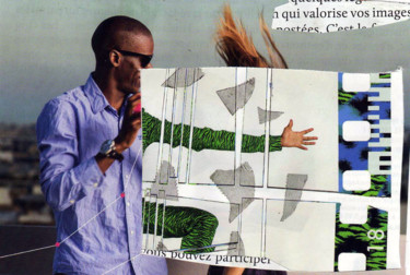 Collages intitulée "A bout de bras - Vo…" par Boyfred, Œuvre d'art originale, Collages