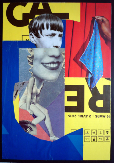 Collages titled "Woman dada - Hannah…" by Boyfred, Original Artwork, Collages Mounted on Cardboard