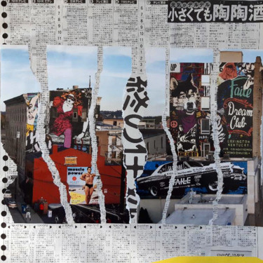 Collages getiteld "City Boys" door Boyfred, Origineel Kunstwerk, Collages