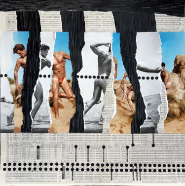 Collages intitolato "I-4 (La danse ou l'…" da Boyfred, Opera d'arte originale, Collages
