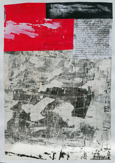 Colagens intitulada "Conte japonais 01" por Boyfred, Obras de arte originais, Acrílico