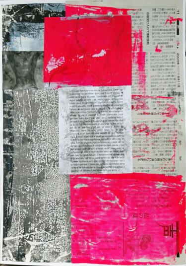 Colagens intitulada "Conte japonais 05" por Boyfred, Obras de arte originais, Colagens