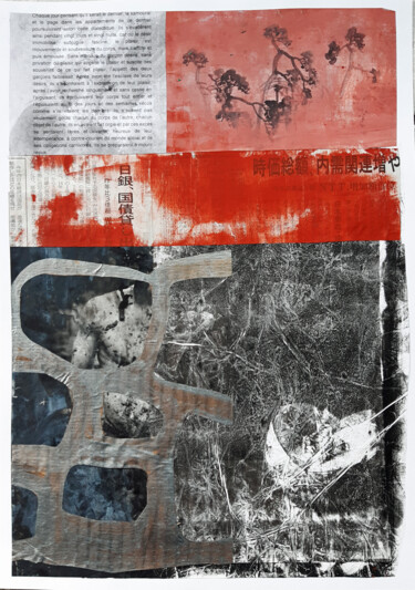 Collages intitolato "Conte japonais 11" da Boyfred, Opera d'arte originale, Collages