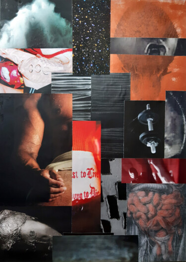 Collages titulada "Anatomie du plaisir…" por Boyfred, Obra de arte original, Collages