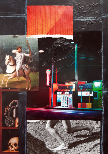 Collages intitulée "Journal 2023 - Eté 1" par Boyfred, Œuvre d'art originale, Collages