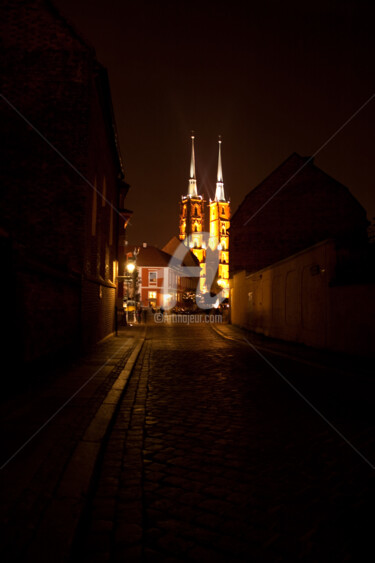 Fotografia zatytułowany „Katedra we Wrocławiu” autorstwa Bożena Bochenek, Oryginalna praca, Fotografia cyfrowa