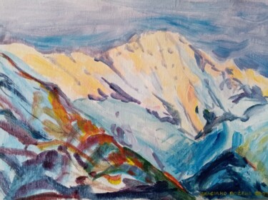 Peinture intitulée "ALPES I" par Bozena  D G, Œuvre d'art originale, Acrylique