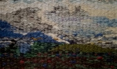 Textile Art με τίτλο "MONTAGNE" από Bozena  D G, Αυθεντικά έργα τέχνης, Ταπισερί
