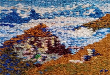 Art textile intitulée "MONTAGNE IV" par Bozena  D G, Œuvre d'art originale, Tapisserie