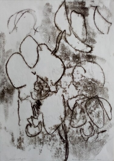 Prenten & gravures getiteld "ORCHIDEE" door Bozena  D G, Origineel Kunstwerk, Monotype