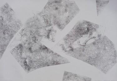 Gravures & estampes intitulée "ODLAMKI" par Bozena  D G, Œuvre d'art originale, Monotype