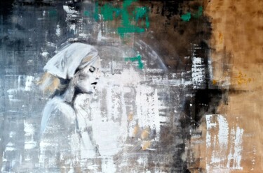 Malarstwo zatytułowany „spokój 18” autorstwa Bożena Sieczyńska, Oryginalna praca, Akryl Zamontowany na Drewniana rama noszy
