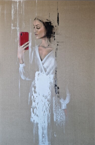 Painting titled "I like it" by Bożena Sieczyńska, Original Artwork, Acrylic Mounted on Wood Stretcher frame