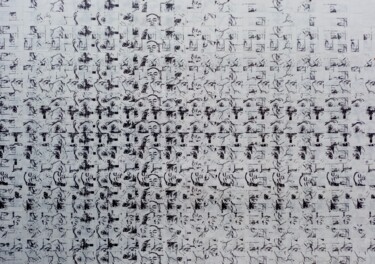 Отпечатки и Гравюры под названием "TWARZOWISKO III" - Bozena Graciano, Подлинное произведение искусства, Линогравюры
