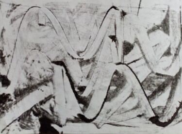 Obrazy i ryciny zatytułowany „ZAWILOSCI IV” autorstwa Bozena Graciano, Oryginalna praca, Monotypia