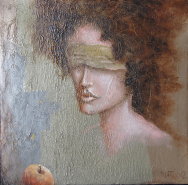 Malerei mit dem Titel "Maybe" von Bogdan Pilatowicz, Original-Kunstwerk, Öl