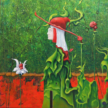 Malerei mit dem Titel "La Primavera" von Bogdan Pilatowicz, Original-Kunstwerk, Öl