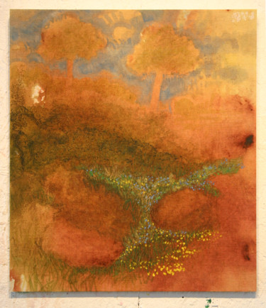 Peinture intitulée "887-pp-depaysage-44…" par Richard Brachais, Œuvre d'art originale, Acrylique