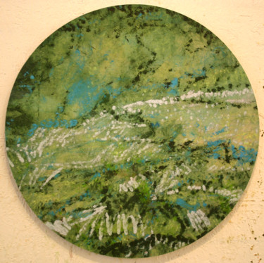 Peinture intitulée "côté nature" par Richard Brachais, Œuvre d'art originale, Encre Monté sur Autre panneau rigide