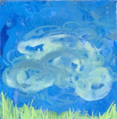 Peinture intitulée "nuages bas-2/5" par Richard Brachais, Œuvre d'art originale, Huile