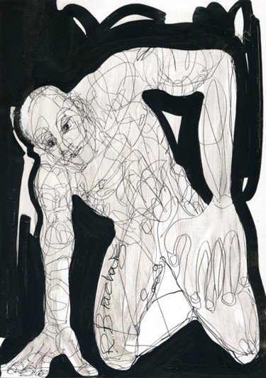 Dessin intitulée "D36-série la part d…" par Richard Brachais, Œuvre d'art originale, Autre