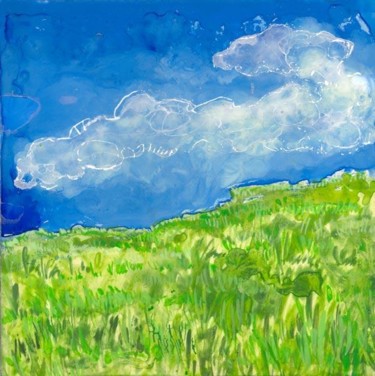 Peinture intitulée "petit paysage-2/5" par Richard Brachais, Œuvre d'art originale, Huile