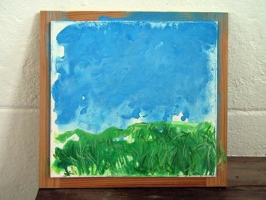 Peinture intitulée "Paysage d'étude-4/9" par Richard Brachais, Œuvre d'art originale, Huile