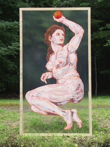 Peinture intitulée "La tentation d'Eve" par Richard Brachais, Œuvre d'art originale, Huile