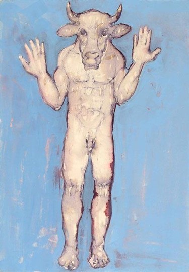 Peinture intitulée "Haut les mains" par Richard Brachais, Œuvre d'art originale, Huile