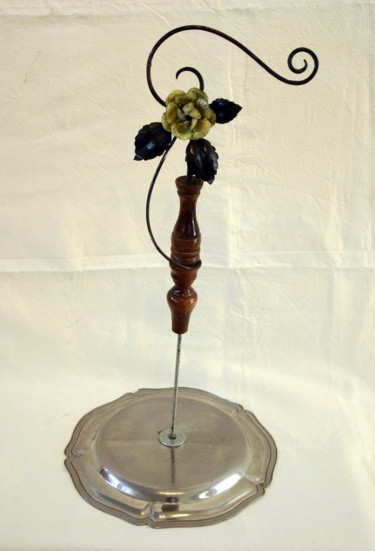 Sculpture intitulée "fleur-3-65x32x32-20…" par Richard Brachais, Œuvre d'art originale, Métaux