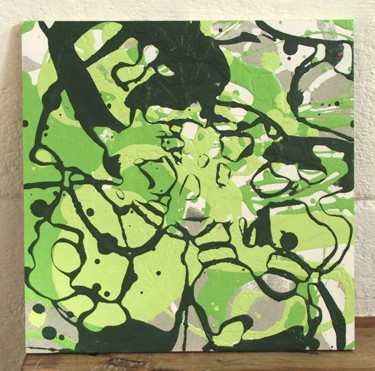 Peinture intitulée "418- P abstraction…" par Richard Brachais, Œuvre d'art originale, Huile