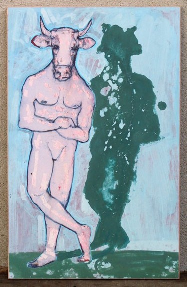 Peinture intitulée "La pose" par Richard Brachais, Œuvre d'art originale, Huile