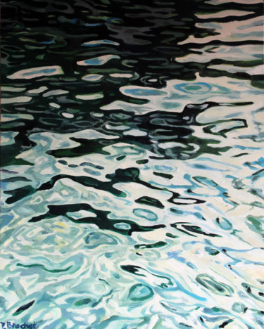 Painting titled "reflets" by Pascal Brachet, Original Artwork, Oil