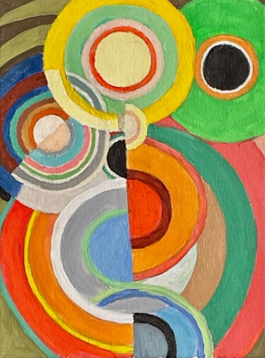 Peinture intitulée "P'tites copies-Soni…" par Pascal Brachet, Œuvre d'art originale, Acrylique