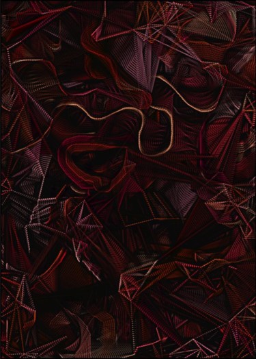 Arts numériques intitulée "lines1.1" par Braco Fraz, Œuvre d'art originale, Peinture numérique