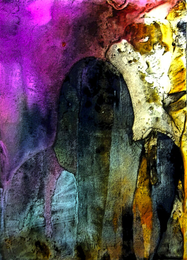 Malerei mit dem Titel "Agnou colors" von Brahim Boulminate, Original-Kunstwerk