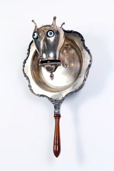 Escultura titulada "Gargoyle,modern wal…" por Branimir Misic, Obra de arte original, Metales