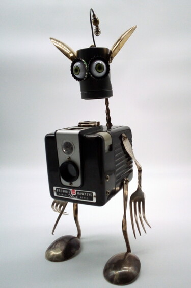 funny photographer gift Sculpture intitulée "funny photographer…" par Branimir Misic, Œuvre d'art originale, Métaux