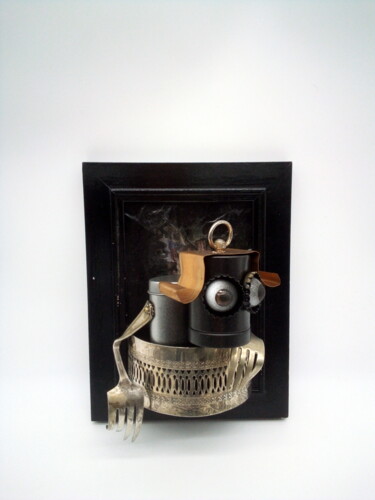 Escultura titulada "looking for you" por Branimir Misic, Obra de arte original, Metales Montado en Bastidor de camilla de ma…