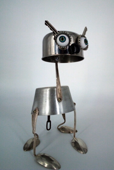 Skulptur mit dem Titel "my sweet dog" von Branimir Misic, Original-Kunstwerk, Metalle