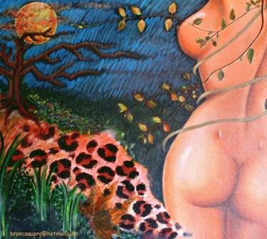 Pintura intitulada "Crepúsculo" por Branca Aurora, Obras de arte originais