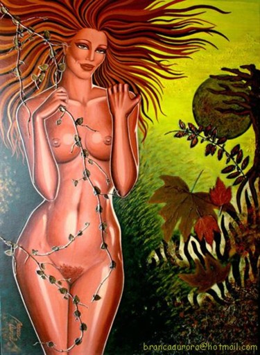 Pintura intitulada "Bruma" por Branca Aurora, Obras de arte originais