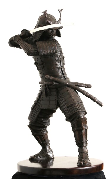 雕塑 标题为“Samurai Warrior Bro…” 由Brandon Borgelt, 原创艺术品, 青铜