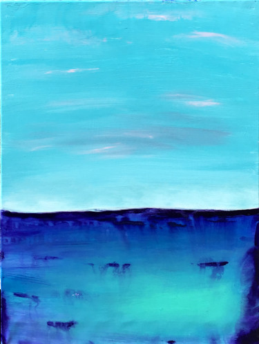 Peinture intitulée "Out of the Blue" par Branisa Beric, Œuvre d'art originale, Acrylique