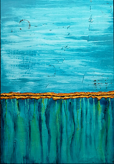 Peinture intitulée "The River Knows" par Branisa Beric, Œuvre d'art originale, Acrylique