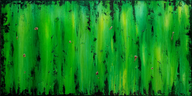 Schilderij getiteld "Green Mile" door Branisa Beric, Origineel Kunstwerk, Acryl