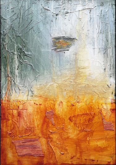 Malerei mit dem Titel "Story of a Hurricane" von Branisa Beric, Original-Kunstwerk, Acryl