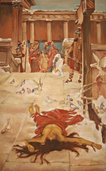 Painting titled "Women" by Branislava Grubjesic Pantelic, Original Artwork, Tempera