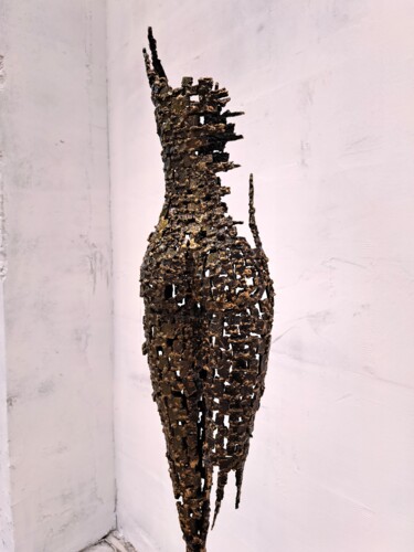 Sculpture titled "Woman mosaic 2023 D…" by Brano Brody, Original Artwork, Metals