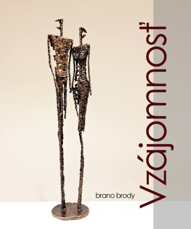 Rzeźba zatytułowany „Couple  Man and Wom…” autorstwa Brano Brody, Oryginalna praca, Metale